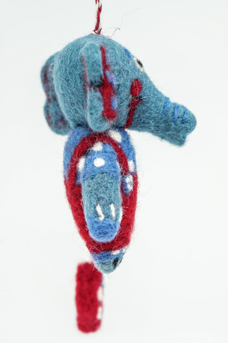 Weihnachtshänger Filz Elefant 8.5 cm