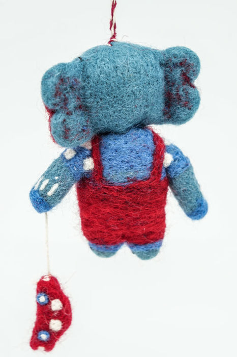 Weihnachtshänger Filz Elefant 8.5 cm