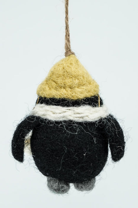 Weihnachtshänger Filz Pinguin mit Brille 9 cm