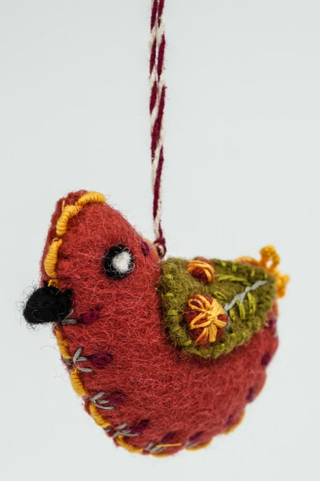 Weihnachtshänger Filz Vogel 8.5 cm