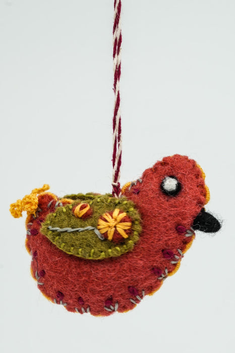 Weihnachtshänger Filz Vogel 8.5 cm