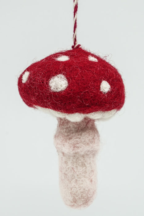 Weihnachtshänger Filz Fliegenpilz 9 cm
