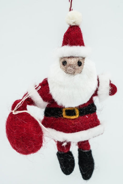 Weihnachtshänger Filz Nikolaus 13 cm