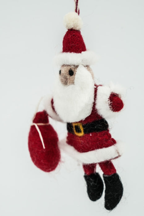 Weihnachtshänger Filz Nikolaus 13 cm