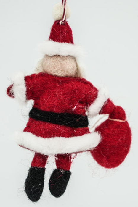 Weihnachtshänger Filz Nikolaus 13 cm