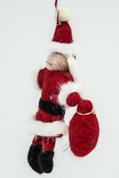 Weihnachtshänger Filz Nikolaus 13 cm