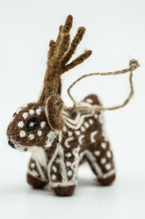 Weihnachtshänger Filz Gingerbread Rentier 12 cm