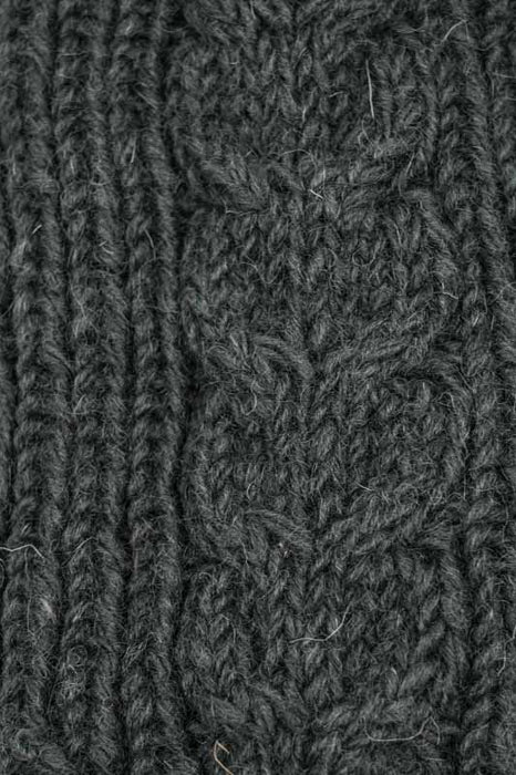 Strickpulswärmer dunkelgrau - One Size