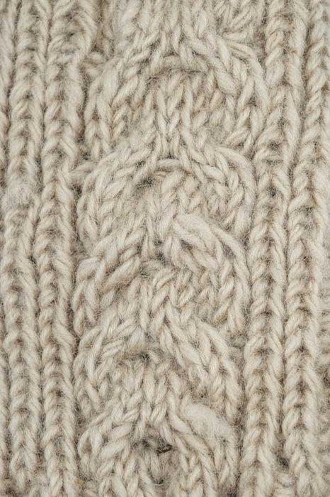 Knitted wrist warmer camel - One Size