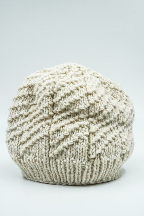 White knitted hat - One Size