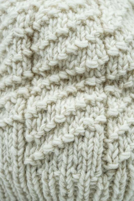 White knitted hat - One Size