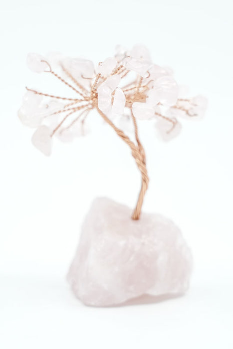 Rose Quartz Gemstone Tree