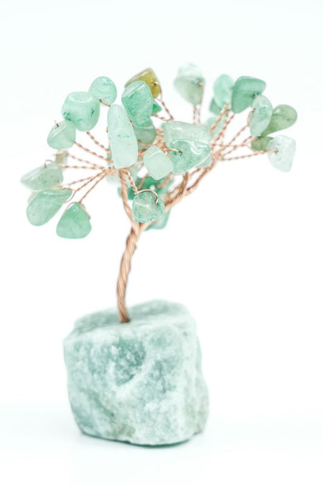 Gemstone tree green aventurine