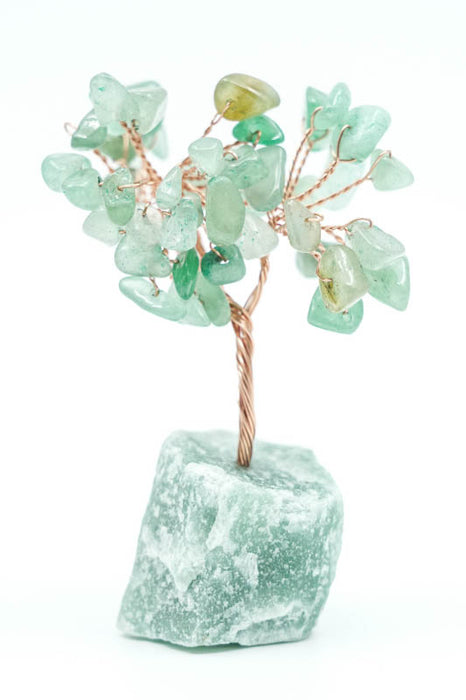 Gemstone tree green aventurine