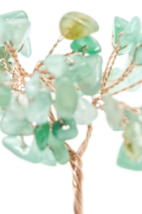 Gemstone tree green aventurine