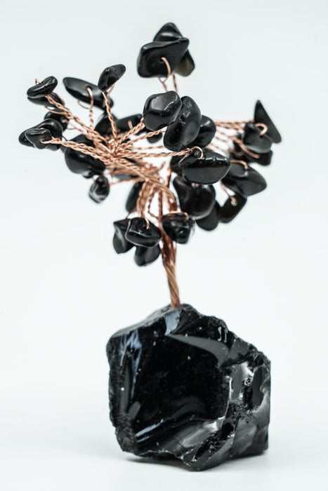 Gemstone Tree Black Obsidian
