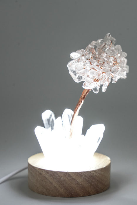 Edelsteinbaum mit USB LED Licht Kristallquarz