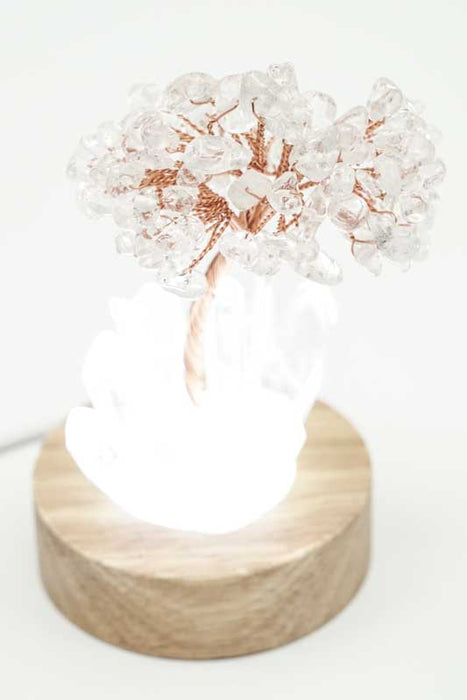Edelsteinbaum mit USB LED Licht Kristallquarz