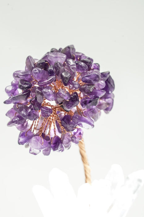 Edelsteinbaum mit USB LED Licht Kristallquarz/Amethyst