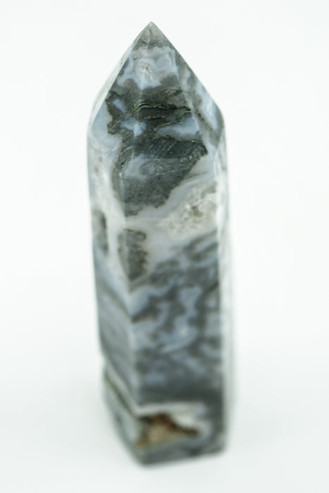 Pointe de pierre précieuse Amazonite et quartz fumé