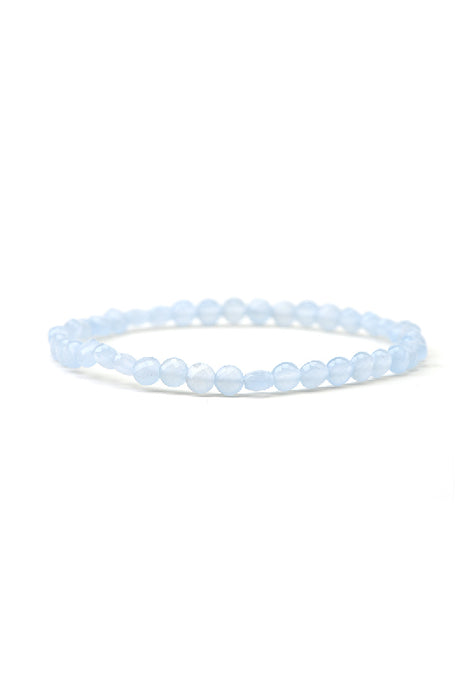 Armband 4mm Aquamarin, Klasse AAA, 18 cm
