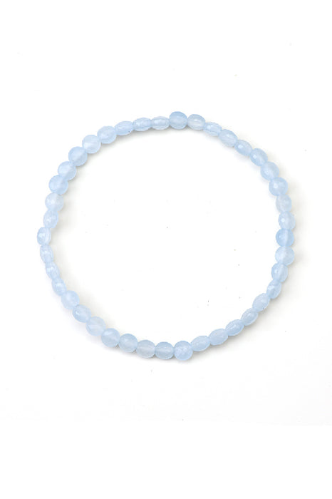 Armband 4mm Aquamarin, Klasse AAA, 18 cm