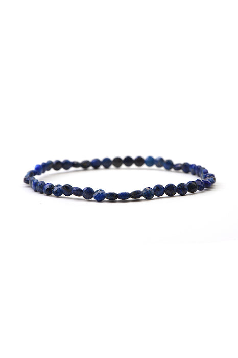 Bracelet 4mm Lapis Lazuli, grade AAA, 18 cm