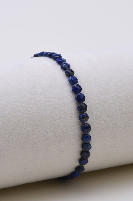 Bracelet 4mm Lapis Lazuli, grade AAA, 18 cm