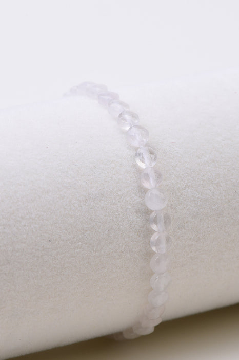 Bracelet en cristal de quartz de 4 mm, classe A, 18 cm