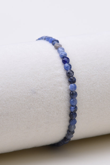 Armband 4mm Sodalit, Klasse AAA, 18 cm