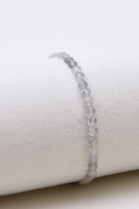 Armband 4mm Labradorit, Klasse AAAAA, 18 cm
