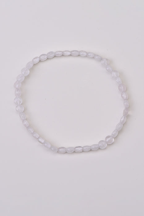 Armband 4mm Mondstein, Klasse AAA, 18 cm