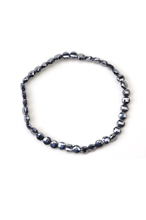 Bracelet 4mm hematite, class AAA, 18 cm