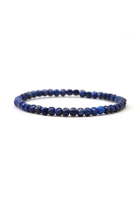 Bracelet 4mm Lapis Lazuli, grade AAA, 18 cm