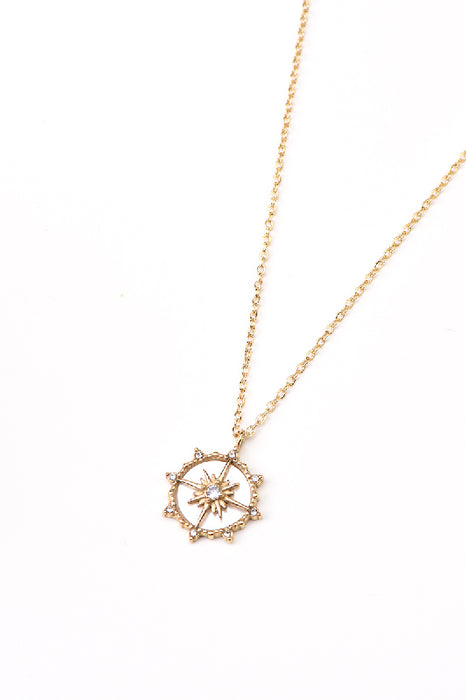 Chaîne en acier inoxydable plaqué or perle 40+5cm