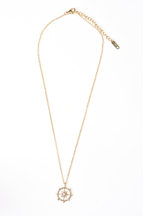 Chaîne en acier inoxydable plaqué or perle 40+5cm