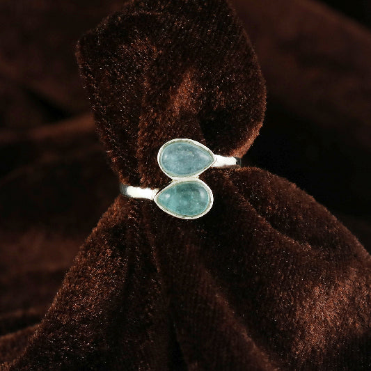Bague argent apatite