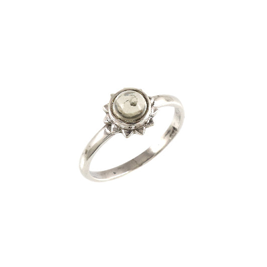 bague en argent citrine