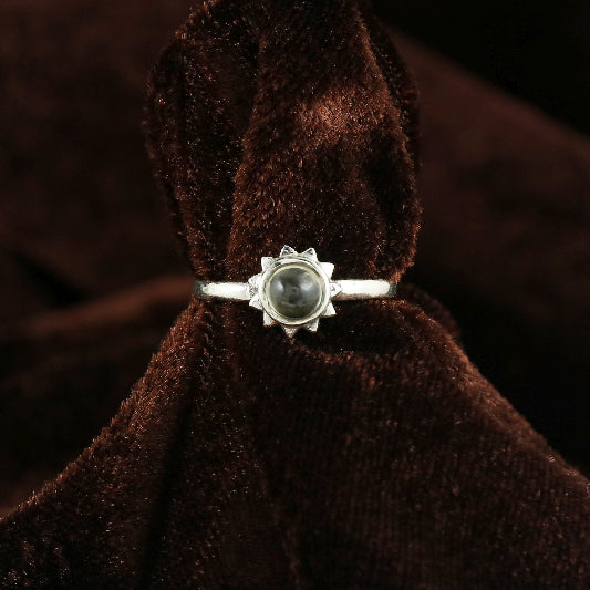 bague en argent citrine