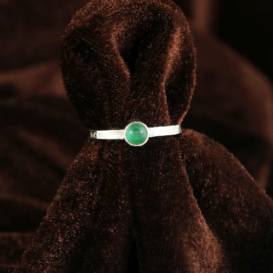 Silberring Smaragd
