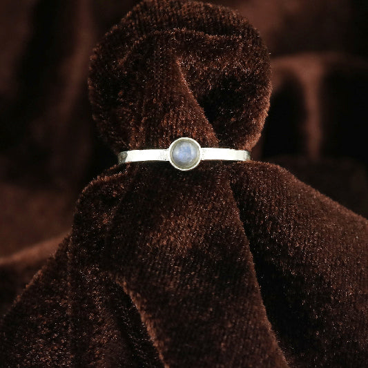 Bague argent labradorite