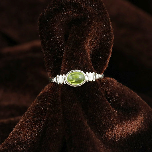 Bague argent péridot