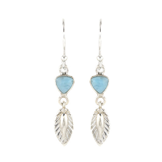 Boucle d'oreille argent apatite