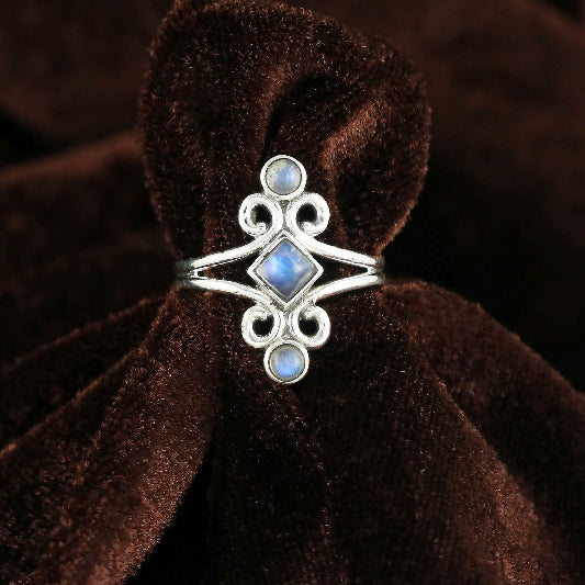 Bague argent pierre de lune