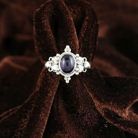 Bague argent améthyste