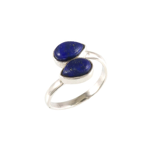Bague en argent lapis-lazuli