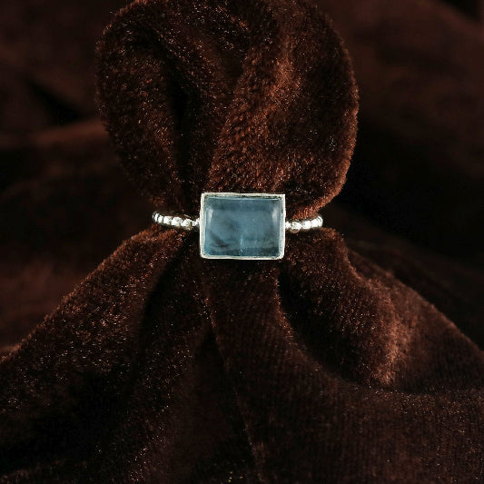 Silver ring apatite