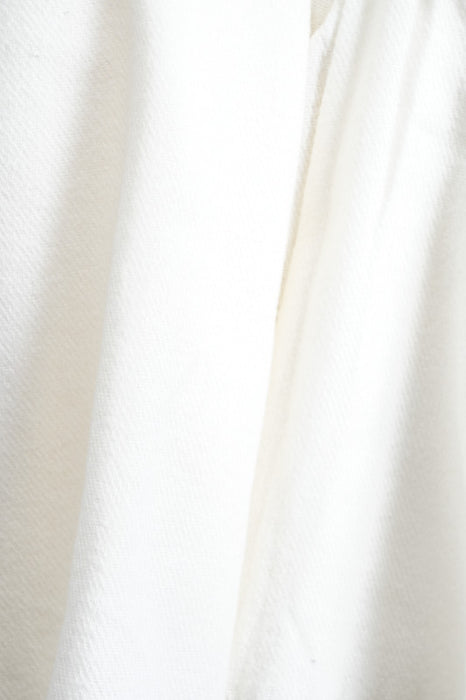 Écharpe viscose/laine blanc cassé 80x185cm