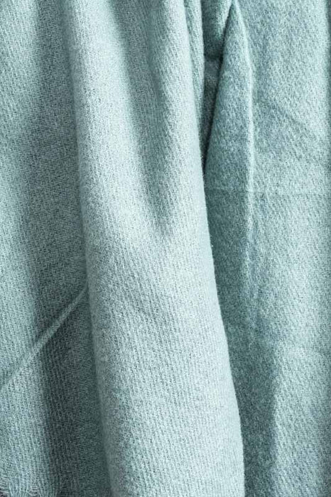 Écharpe viscose/laine vert mousse 80x185cm