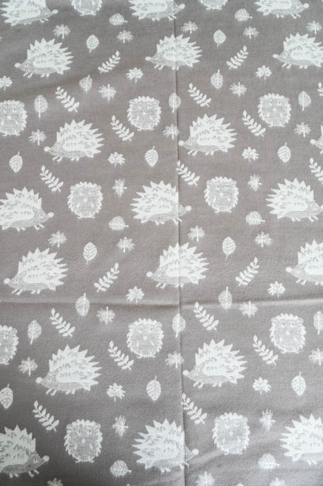 Schal Viskose/Wolle Igel beige/grau 65x180cm